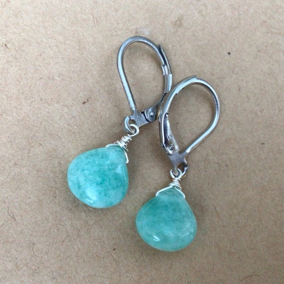 Amazonite Earrings Artisan Sundance Charm - Picture 7 of 7